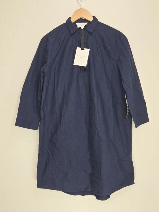 Tuckernuck Dresses & Skirts - Pomander Place by Tuckernuck French Navy Blue Polly Dress Boxy Shift Size M NEW